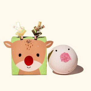 NIB Musée Reindeer Peppermint Bath Bomb – Holiday Gift / Stocking Stuffer
